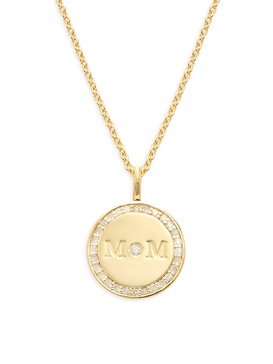 14K Yellow Gold & 0.25 TCW Diamond Pendant Necklace