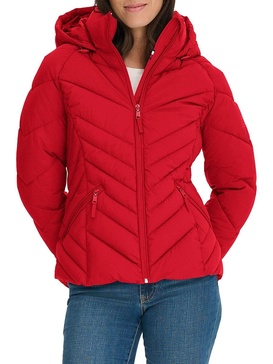 Hooded Zip Up Puffer Jacket