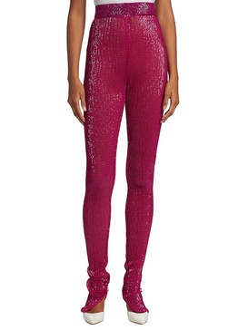 Skinny Sequin Mesh Leggings