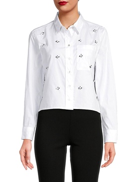 Embellished Button Down Shirt