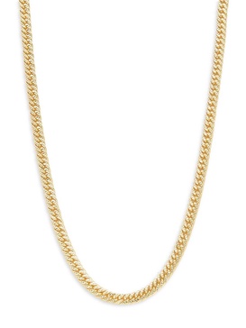 ​14K Goldplated Sterling Silver 22” Cuban Link Chain Necklace