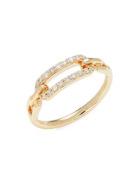 14K Yellow Gold & Diamond Ring