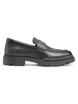 Logo Leather Penny Loafers