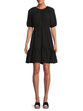 Khloe Seersucker Mini A-Line Dress