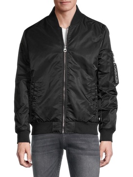 ​Sleeve-Pocket Bomber Jacket