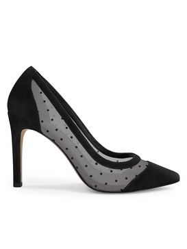 Debbie Swiss Dot Mesh Pumps