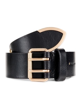 Eyelet Tipped Leather Belt