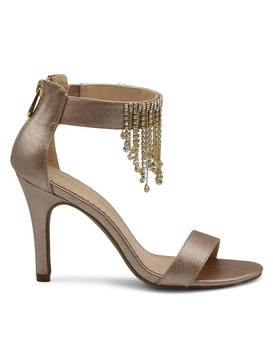 Gala-1 Fringed Ankle Strap Sandals