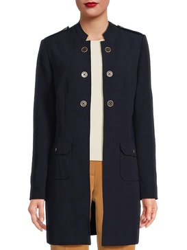 Mandarin Collar Open Jacket