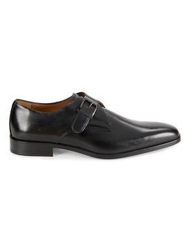 Leather Monk Strap Loafers