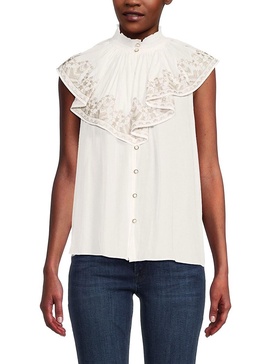 Abbe Ruffled Overlay Blouse