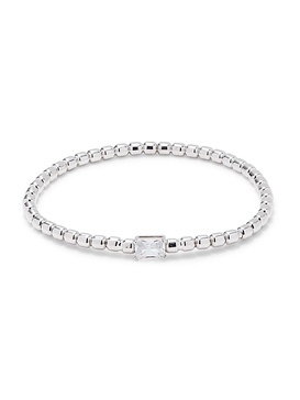 Luna Rhodium Plated & Cubic Zirconia Bracelet