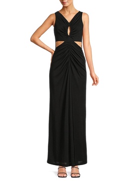 Ruched Cutout Maxi Dress