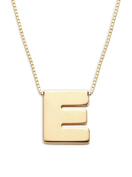 Initial 14K Yellow Gold Necklace