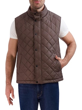 Mockneck Quilted Vest