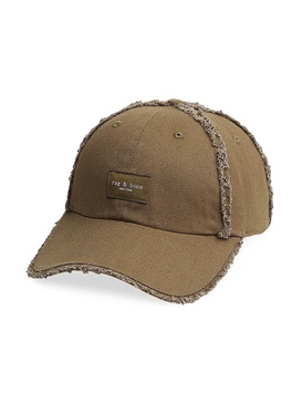 Addison Frayed Linen Blend Baseball Cap