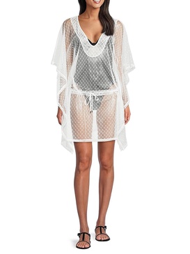 Sheer Caftan Cover Up Dress