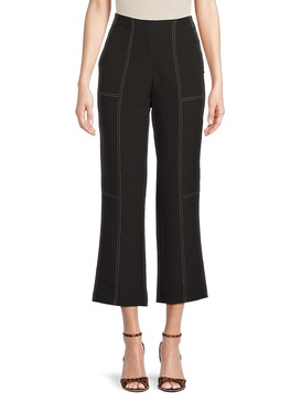 Contrast Stitch Cropped Pants