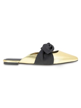 Kandy Metallic Bow Mules