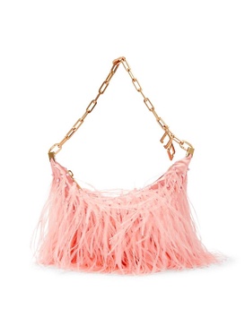 Feather Chain Hobo Bag