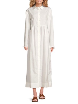 Maxi A Line Shirt Dress