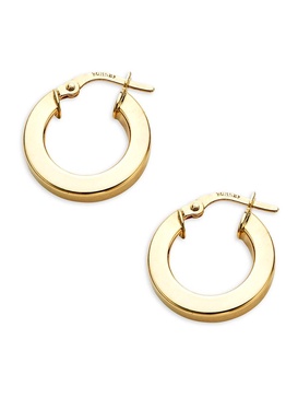 14K Gold Huggie Hoop Earrings