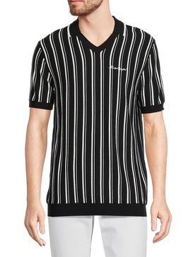 Striped Knit Polo