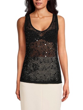 Sequin Mesh Tank Top