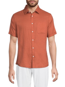 Short Sleeve Linen Blend Sportshirt