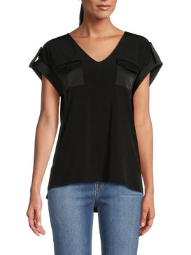 Cap Sleeve Epaulet Top