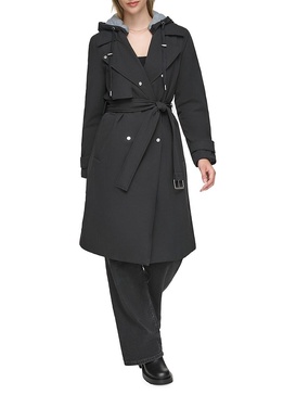 Evesham Mixed Media Insulated Trench Coat