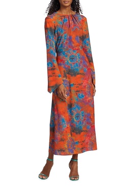 Mara Abstract Midi Dress