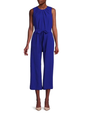 Belted Cropped Jumpsuit