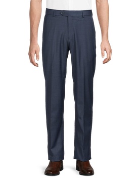 Flat Front Wool Dress Pants