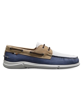 Miles Colorblock Suede Boat Shoes