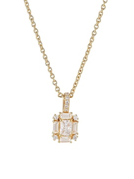 Nolita Halo 18K Goldplated & Cubic Zirconia Pendant Necklace