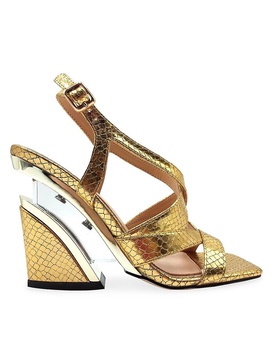 Vienna Snakeskin Textured Sandals