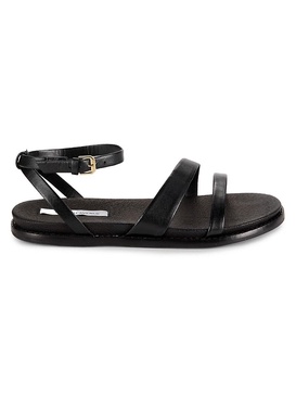 Strappy Leather Flat Sandals