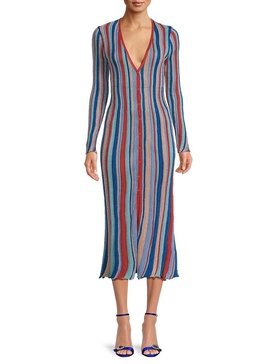 Rafael Striped Midaxi Dress