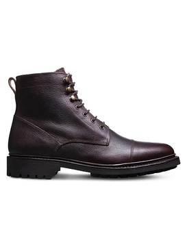 Briggs Zip Leather Ankle Boots