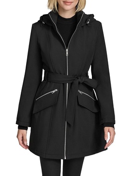 Quinn Belted Hooded Coat