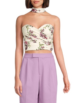 Floral Corset Halter Top