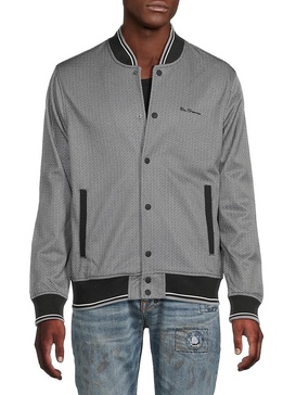 Herringbone Track Bomber Jacket