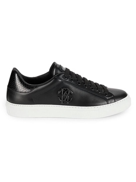 Logo Leather Low Top Sneakers