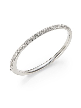 Half Pave Bangle Bracelet