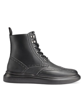 Wingtip Leather Boots