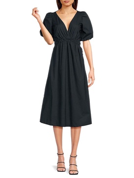 Kindy V Neck Midi Dress