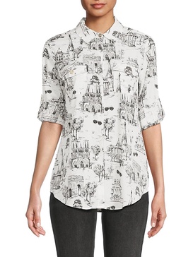 Whimsical Graphic Shirt