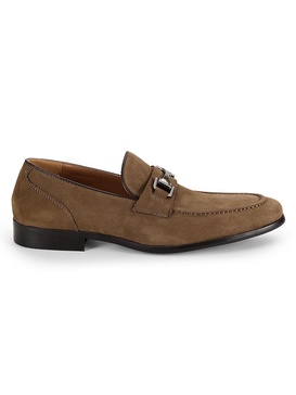 Steven Suede Bit Loafers