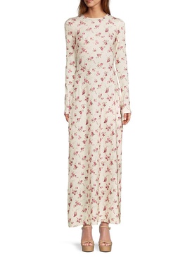 Floral Cutout Maxi Dress